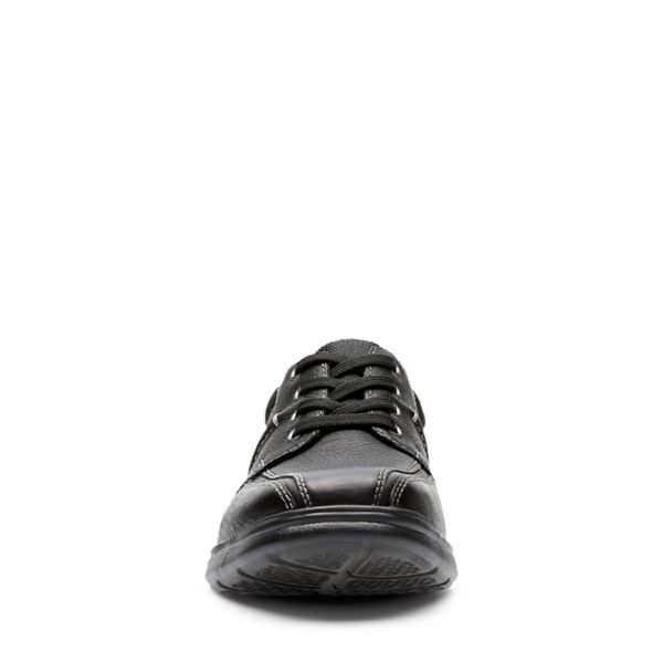 Clarks Mens Cotrell Walk Wide Fit Shoes Black | CA-8456129